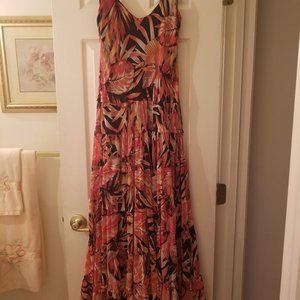 Beautiful Long Multi-Color Long Dress By Nine West